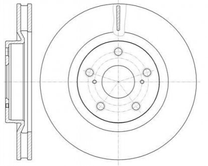 Купити Гальмівний диск Toyota Rav-4, Camry, Lexus ES, Toyota Prius, Auris ROADHOUSE 61189.10 (фото1) підбір по VIN коду, ціна 2428 грн.