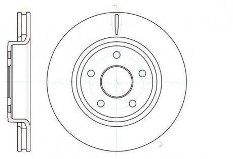 Тормозной диск Jeep Grand Cherokee ROADHOUSE 61210.10