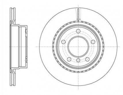 Купить Тормозной диск BMW E91, E90, F20, E92, E93, E81, E82, E88, F30, F31, E87 ROADHOUSE 61231.10 (фото1) подбор по VIN коду, цена 2065 грн.