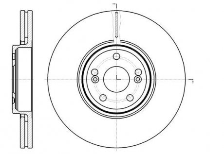 Тормозной диск Renault Espace ROADHOUSE 61234.10