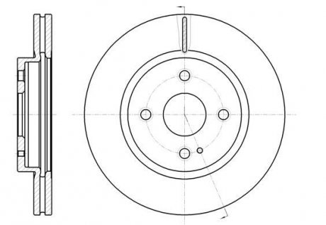 Тормозной диск Mazda 2 ROADHOUSE 61266.10