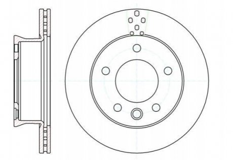 Гальмівний диск Mercedes W901, W902, W903 ROADHOUSE 61275.10