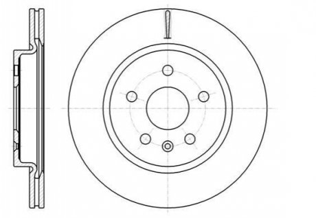 Купить Тормозной диск SAAB 9-5, Opel Insignia, Chevrolet Malibu ROADHOUSE 61284.10 (фото1) подбор по VIN коду, цена 2853 грн.