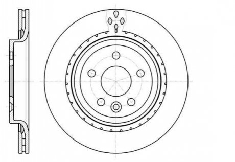 Купить Тормозной диск Volvo V60, V70, S80, XC70, S60 ROADHOUSE 61305.10 (фото1) подбор по VIN коду, цена 1570 грн.