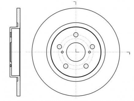 Тормозной диск Toyota Avensis, Opel Insignia ROADHOUSE 61325.00