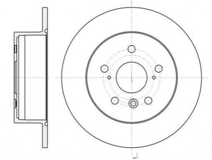 Тормозной диск Toyota Camry, Lexus ES, Toyota Avalon ROADHOUSE 61327.00