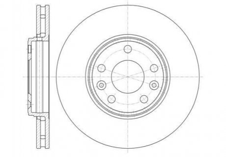 Купить Тормозной диск Renault Megane, Scenic, Grand Scenic, Latitude, Laguna ROADHOUSE 61344.10 (фото1) подбор по VIN коду, цена 2037 грн.