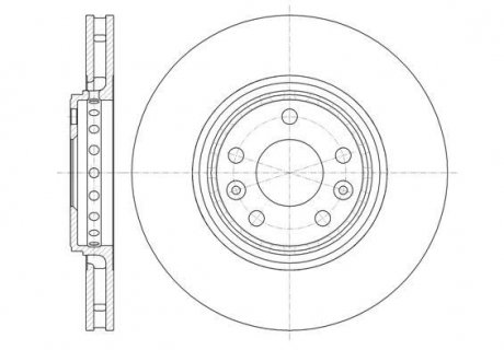 Тормозной диск Renault Laguna, Scenic, Grand Scenic ROADHOUSE 61345.10