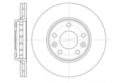 Купить Тормозной диск Renault Megane, Fluence, Dacia Duster, Renault Scenic, Grand Scenic, Laguna, Duster ROADHOUSE 61346.10 (фото1) подбор по VIN коду, цена 2480 грн.