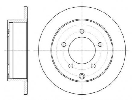 Тормозной диск Mitsubishi Lancer ROADHOUSE 61377.00