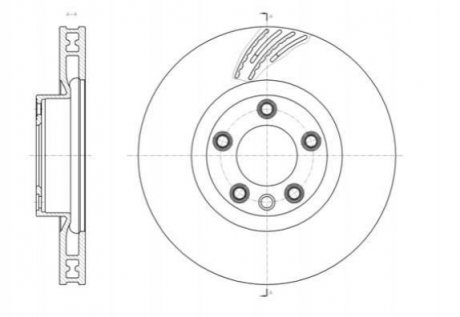 Тормозной диск Porsche Cayenne, Volkswagen Touareg ROADHOUSE 61419.11