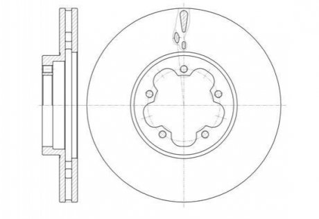 Тормозной диск Ford Transit, Connect ROADHOUSE 61460.10