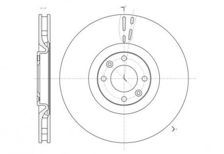 Тормозной диск Peugeot 308, Citroen DS4, DS5 ROADHOUSE 61470.10