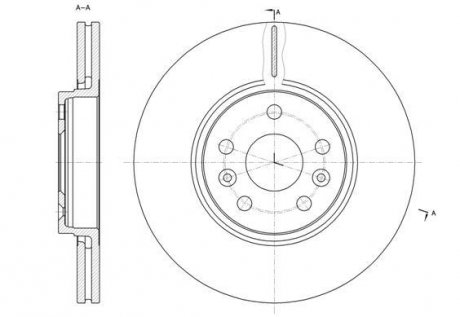 Купить Тормозной диск Renault Scenic, Grand Scenic ROADHOUSE 61477.10 (фото1) подбор по VIN коду, цена 1937 грн.