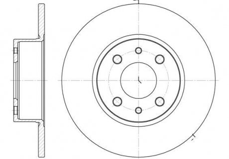 Гальмівний диск Lancia Thema, Fiat Croma, Lancia Delta ROADHOUSE 6150.00