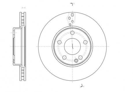 Тормозной диск Mercedes W246, W176 ROADHOUSE 61521.10