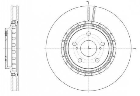 Тормозной диск Lexus RX, Toyota Highlander, Rav-4 ROADHOUSE 61540.10