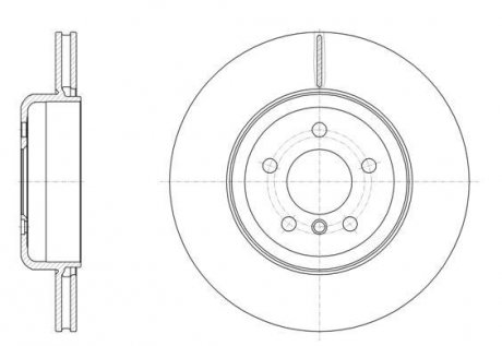 Тормозной диск BMW F13, F01, F04, F11, F10, F12, F07, F06 ROADHOUSE 61551.10