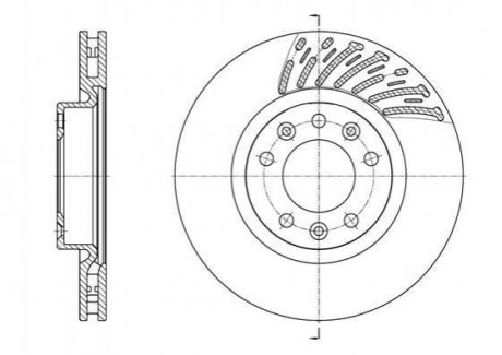 Тормозной диск Citroen C4 ROADHOUSE 61556.10