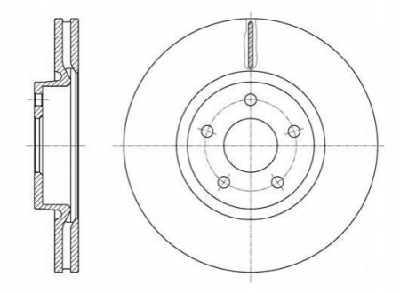 Тормозной диск Ford Mondeo ROADHOUSE 61562.10