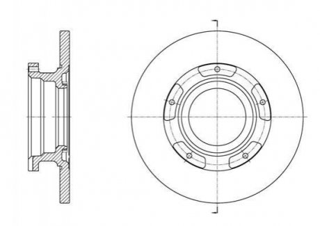 Тормозной диск Ford Transit ROADHOUSE 61564.00