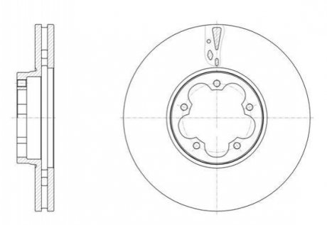 Тормозной диск Ford Transit ROADHOUSE 61568.10