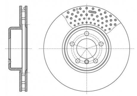 Тормозной диск BMW F20, F30, F32, F21, F31, F22, F33, F34, F36, F23 ROADHOUSE 61594.10