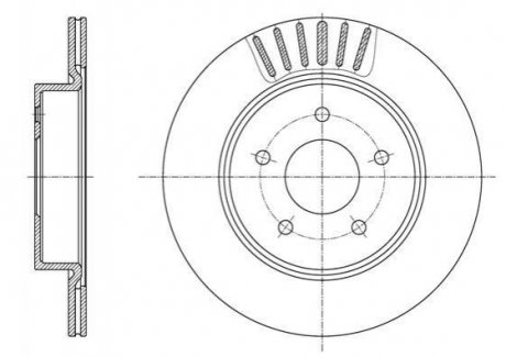 Тормозной диск Nissan X-Trail, Renault Koleos ROADHOUSE 61623.10