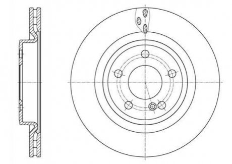 Гальмівний диск Mercedes CLA-Class, GLA-Class, W176 ROADHOUSE 61633.10