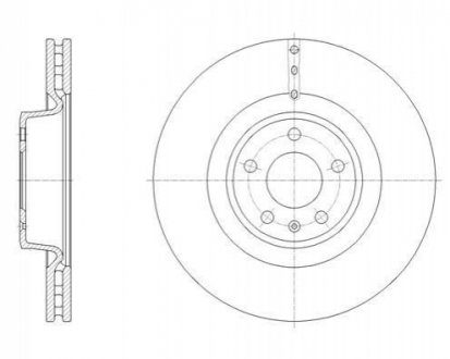 Тормозной диск Audi A6 ROADHOUSE 61670.10