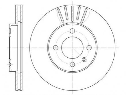 Купить Тормозной диск Volkswagen Golf, Jetta, Passat, Scirocco, Corrado, Vento, Seat Toledo, Ibiza, Volkswagen Polo, Seat Cordoba, Volkswagen Caddy ROADHOUSE 6175.10 (фото1) подбор по VIN коду, цена 1083 грн.