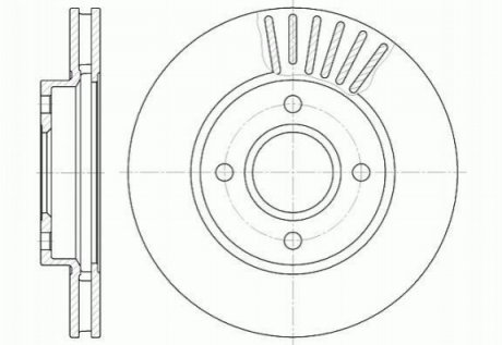 Купить Тормозной диск Ford Scorpio, Mondeo ROADHOUSE 6211.10 (фото1) подбор по VIN коду, цена 1429 грн.