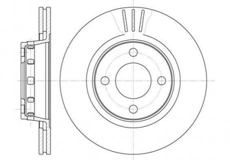 Тормозной диск Audi 80 ROADHOUSE 6295.10