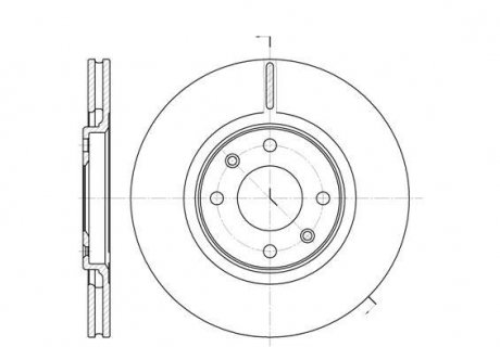 Тормозной диск Peugeot 306, Citroen Xsara, Peugeot 405 ROADHOUSE 6306.10