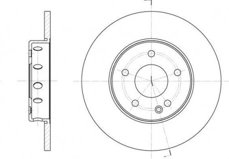 Тормозной диск Mercedes W202 ROADHOUSE 6310.00