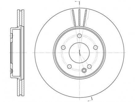 Тормозной диск Mercedes W202, S202 ROADHOUSE 6313.10