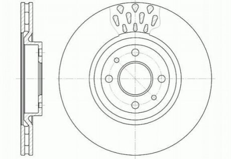 Гальмівний диск Lancia Delta, Thema, Fiat Croma, Lancia Musa, Fiat Doblo ROADHOUSE 6315.10