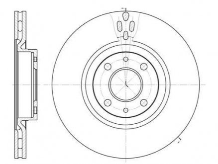 Тормозной диск Lancia Delta, Thema, Fiat Croma, Lancia Musa, Fiat Doblo, Grande Punto ROADHOUSE 6316.11