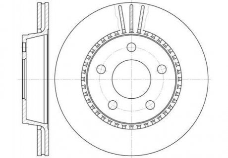Купити Гальмівний диск Audi 100, A8 ROADHOUSE 6356.10 (фото1) підбір по VIN коду, ціна 1529 грн.