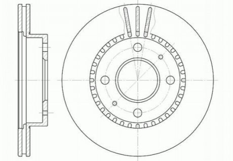 Гальмівний диск Nissan Almera, Sunny ROADHOUSE 6423.10