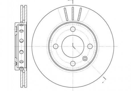 Гальмівний диск Seat Ibiza, Volkswagen Polo, Peugeot 206 ROADHOUSE 6426.10