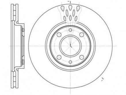 Купить Тормозной диск Fiat Panda, Citroen Nemo, Alfa Romeo Mito, 145, Fiat Doblo, Peugeot Bipper, Lancia Musa, Fiat Punto, 500 ROADHOUSE 6443.10 (фото1) подбор по VIN коду, цена 1264 грн.