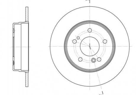 Тормозной диск Mercedes W202, W210, S202, CLK-Class, S210, W203, S203, C124, C207, C238, S124 ROADHOUSE 6467.00