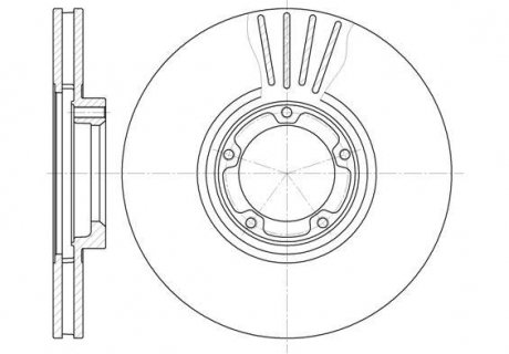 Тормозной диск Ford Transit ROADHOUSE 6519.10