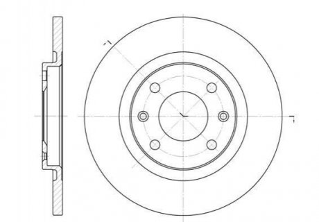 Тормозной диск Citroen Berlingo, Peugeot Partner, Citroen C3, C2, Peugeot 208, Citroen C-Elysee, C4 ROADHOUSE 6536.00