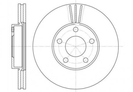 Тормозной диск Volkswagen Passat ROADHOUSE 6549.10