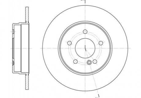 Тормозной диск Mercedes S124, W210, S203, CLK-Class, W203 ROADHOUSE 6555.00