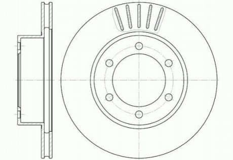 Тормозной диск Toyota Land Cruiser, 4-Runner ROADHOUSE 6562.10