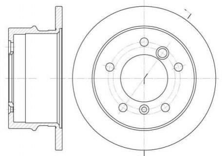 Гальмівний диск Mercedes W901, W902, W903, Volkswagen LT, Mercedes W904 ROADHOUSE 6565.00