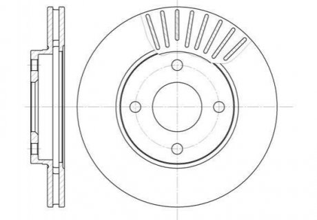 Купить Тормозной диск Ford Fiesta, Focus, KA, Fusion, Mazda 2, Volvo S40, C70, C30 ROADHOUSE 6575.10 (фото1) подбор по VIN коду, цена 1172 грн.